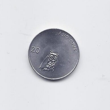 SLOVENIA 20 STOTINOV 1992 KM # 8 AU 1