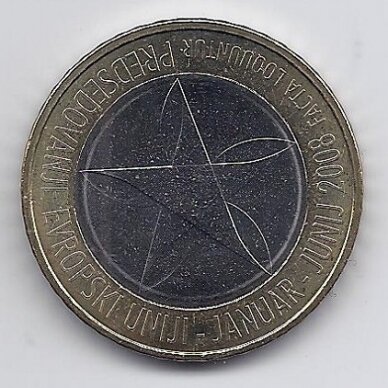 SLOVENIA 3 EURO 2008 KM # 81 UNC EU Presidency 1