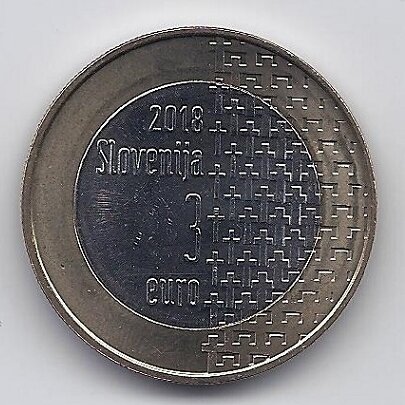 SLOVENIA 3 EURO 2018 KM # 135 UNC End of WWI