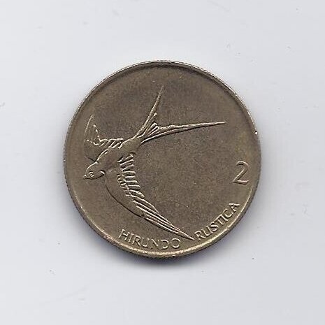 SLOVENIA 2 TOLARJA 1998 KM # 5 VF 1