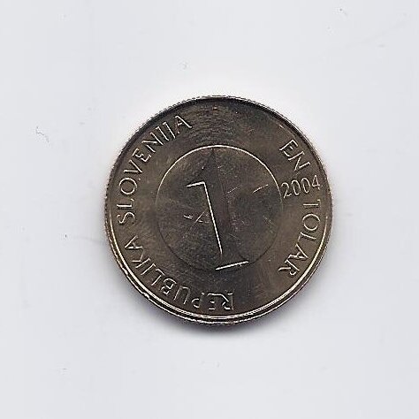 SLOVĖNIJA 1 TOLAR 2004 KM # 4 UNC