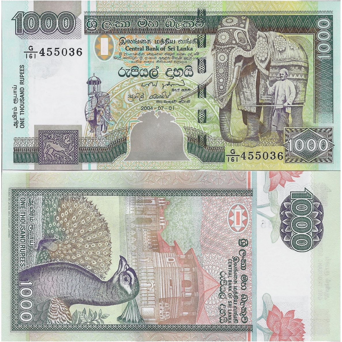 Sri Lanka 1000 Rupees 2004 P 120c Unc Banknotai Www Coins Lt