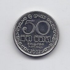 SRI LANKA 50 CENTS 2002 KM # 135.2a XF SRI LANKA 50 CENTS 2002 KM # 135.2a XF