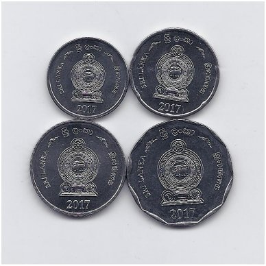 ŠRI LANKA 2017 m. 4 monetų komplektas 1