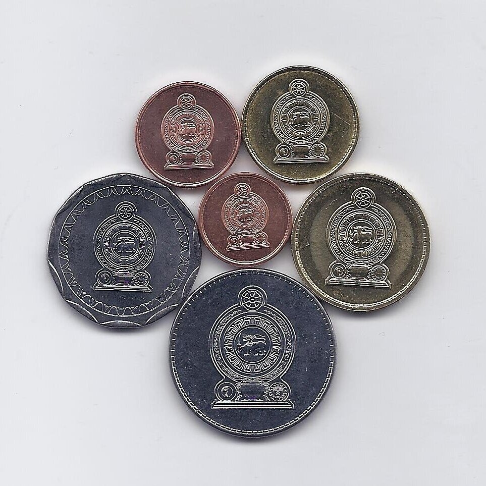 SRI LANKA 2005 - 2013 six coins set 1