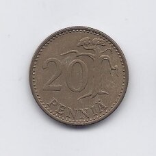 SUOMIJA 20 PENNIA 1975 KM # 47 VF