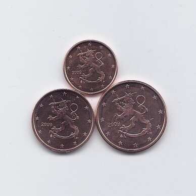 FINLAND 2009 3 coins set