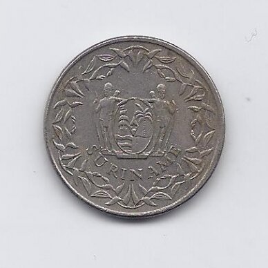 SURINAMAS 100 CENTS 1988 KM # 23 VF 1