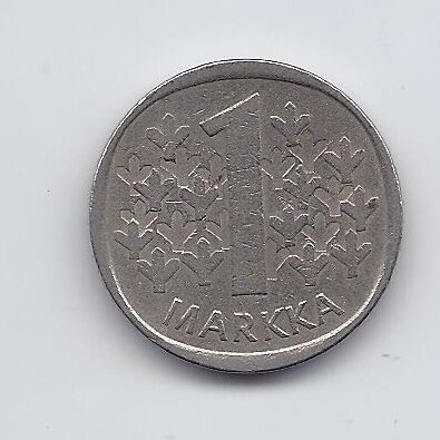 FINLAND 1 MARKKA 1980 KM # 49a VF