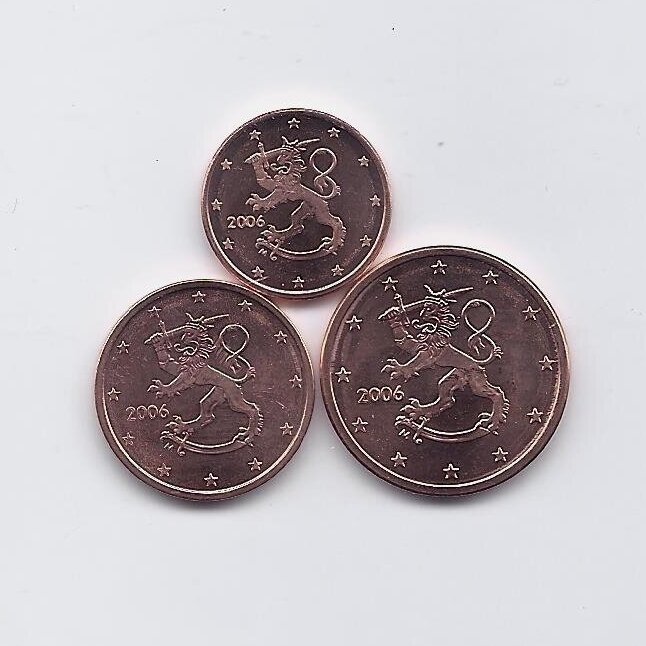 FINLAND 2006 3 coins set