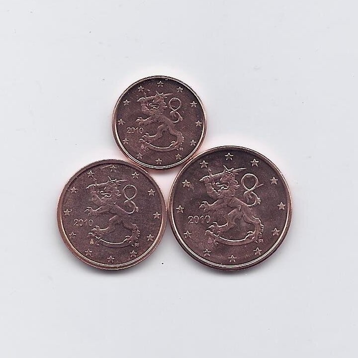 FINLAND 2010 3 coins set