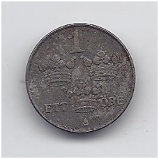 SWEDEN 1 ORE 1943 KM # 810 F/VF SWEDEN 1 ORE 1943 KM # 810 F/VF