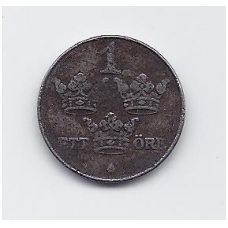 SWEDEN 1 ORE 1946 KM # 810 F/VF SWEDEN 1 ORE 1946 KM # 810 F/VF