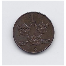 SWEDEN 1 ORE 1950 KM # 777 VF SWEDEN 1 ORE 1950 KM # 777 VF
