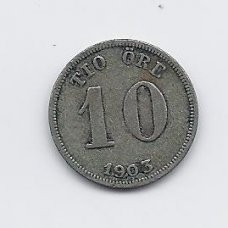 ŠVEDIJA 10 ORE 1903 KM # 755 VF ŠVEDIJA 10 ORE 1903 KM # 755 VF