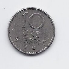 SWEDEN 10 ORE 1963 KM # 835 XF