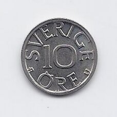 SWEDEN 10 ORE 1977 KM # 850 XF