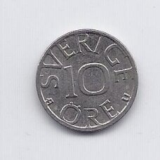 SWEDEN 10 ORE 1985 KM # 850 XF SWEDEN 10 ORE 1985 KM # 850 XF