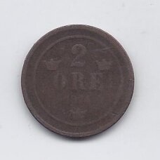 SWEDEN 2 ORE 1874 KM # 735 F