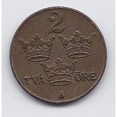 SWEDEN 2 ORE 1921 KM # 778 VF