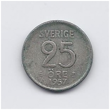 ŠVEDIJA 25 ORE 1957 KM # 824 VF