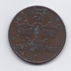 SWEDEN 5 ORE 1926 KM # 779 VF