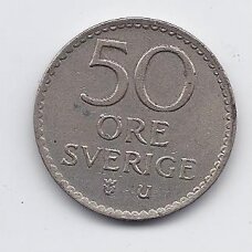 SWEDEN 50 ORE 1969 KM # 837 VF SWEDEN 50 ORE 1969 KM # 837 VF