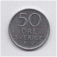 SWEDEN 50 ORE 1973 KM # 837 XF/AU SWEDEN 50 ORE 1973 KM # 837 XF/AU