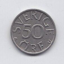 SWEDEN 50 ORE 1977 KM # 855 XF SWEDEN 50 ORE 1977 KM # 855 XF