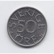 SWEDEN 50 ORE 1980 KM # 855 XF SWEDEN 50 ORE 1980 KM # 855 XF