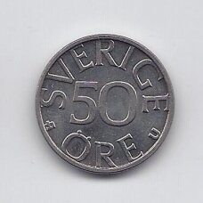 SWEDEN 50 ORE 1984 KM # 855 XF SWEDEN 50 ORE 1984 KM # 855 XF