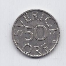 SWEDEN 50 ORE 1991 KM # 855 AU SWEDEN 50 ORE 1991 KM # 855 AU