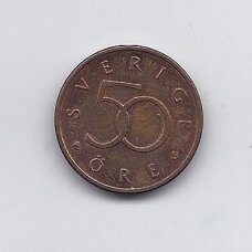 SWEDEN 50 ORE 2002 B KM # 878 XF SWEDEN 50 ORE 2002 B KM # 878 XF