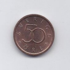 SWEDEN 50 ORE 2007 SI KM # 878 XF SWEDEN 50 ORE 2007 SI KM # 878 XF