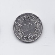 ŠVEICARIJA 10 RAPPEN 1996 B KM # 27 VF/XF