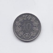 ŠVEICARIJA 10 RAPPEN 1997 B KM # 27 XF