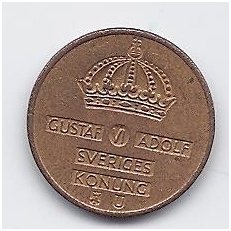 SWEDEN 1 ORE 1963 KM # 820 VF 1