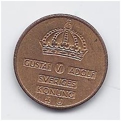 SWEDEN 1 ORE 1970 KM # 820 XF 1