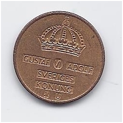 SWEDEN 1 ORE 1968 KM # 820 VF 1
