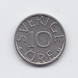 SWEDEN 10 ORE 1980 KM # 850 XF