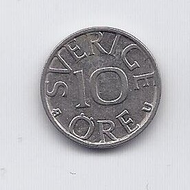 SWEDEN 10 ORE 1981 KM # 850 XF