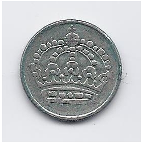SWEDEN 25 ORE 1954 KM # 824 VF 1