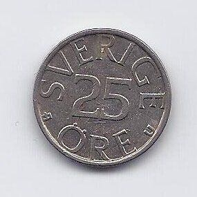 SWEDEN 25 ORE 1978 KM # 851 XF/AU