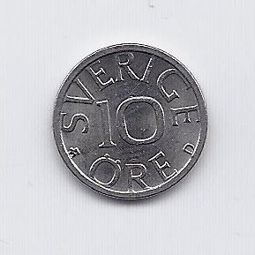 SWEDEN 10 ORE 1989 KM # 850 XF