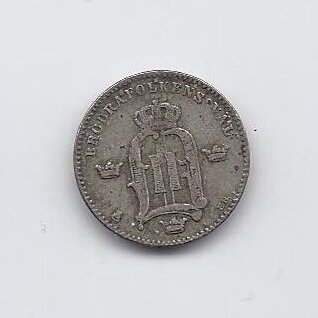 SWEDEN 10 ORE 1881 KM # 755 F/VF 1