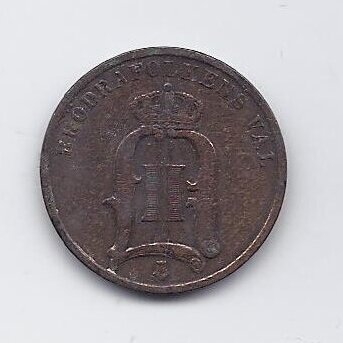 SWEDEN 2 ORE 1896 KM # 746 VF 1