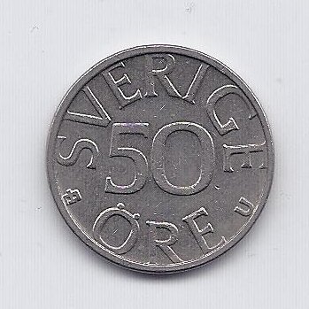 SWEDEN 50 ORE 1981 KM # 855 XF