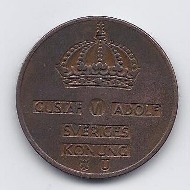 SWEDEN 5 ORE 1968 KM # 822 VF 1