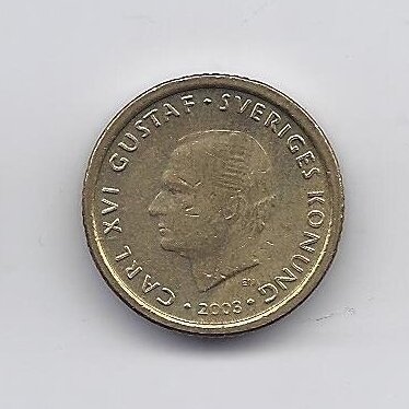 ŠVEDIJA 10 KRONOR 2003 KM # 895 VF/XF 1