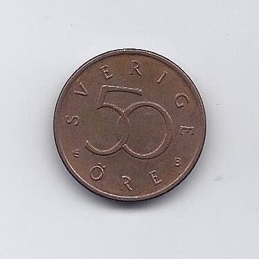 SWEDEN 50 ORE 1999 B KM # 878 XF